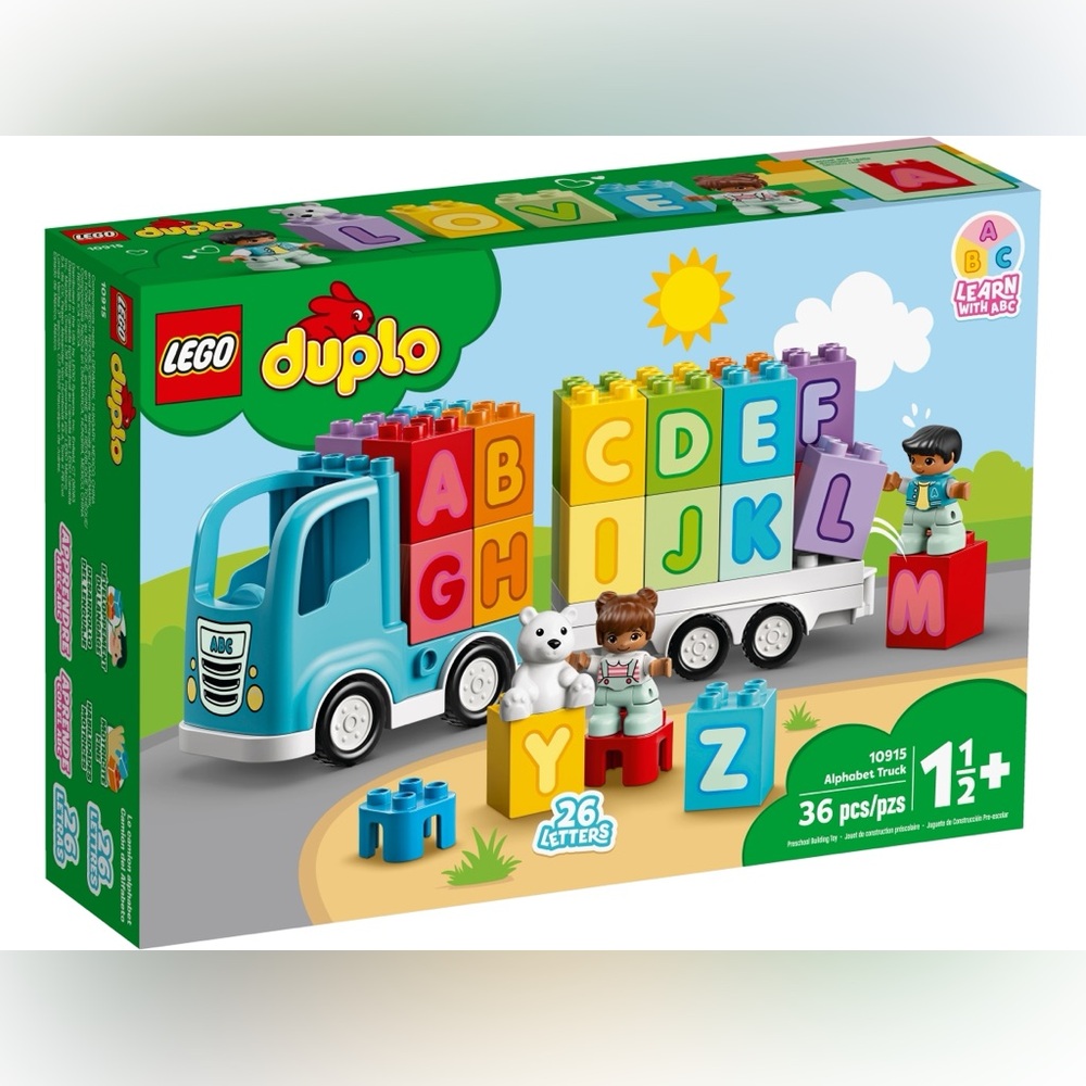 Lego alphabet truck